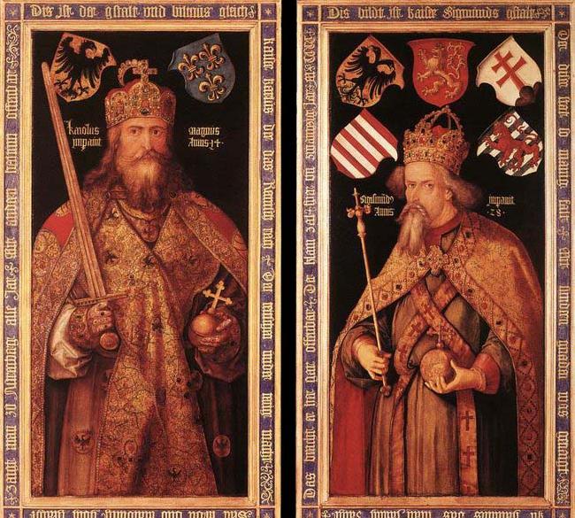Albrecht Durer Emperor Charlemagne and Emperor Sigismund oil painting picture